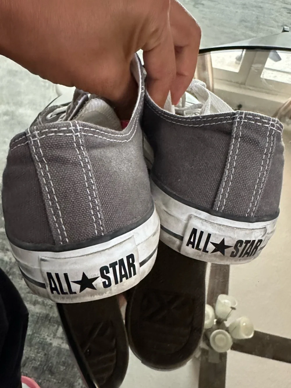 Converse All Star Low Top Gray Grey Chuck Taylor Women’s 7.5 Canvas 1J794 - Picture 4 of 9